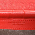 Nappa Intrecciato Continental Wallet on Chain Red