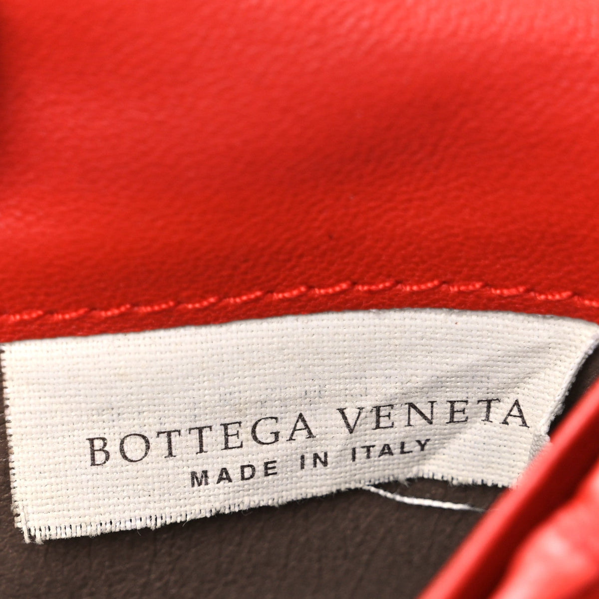 Nappa Intrecciato Continental Wallet on Chain Red