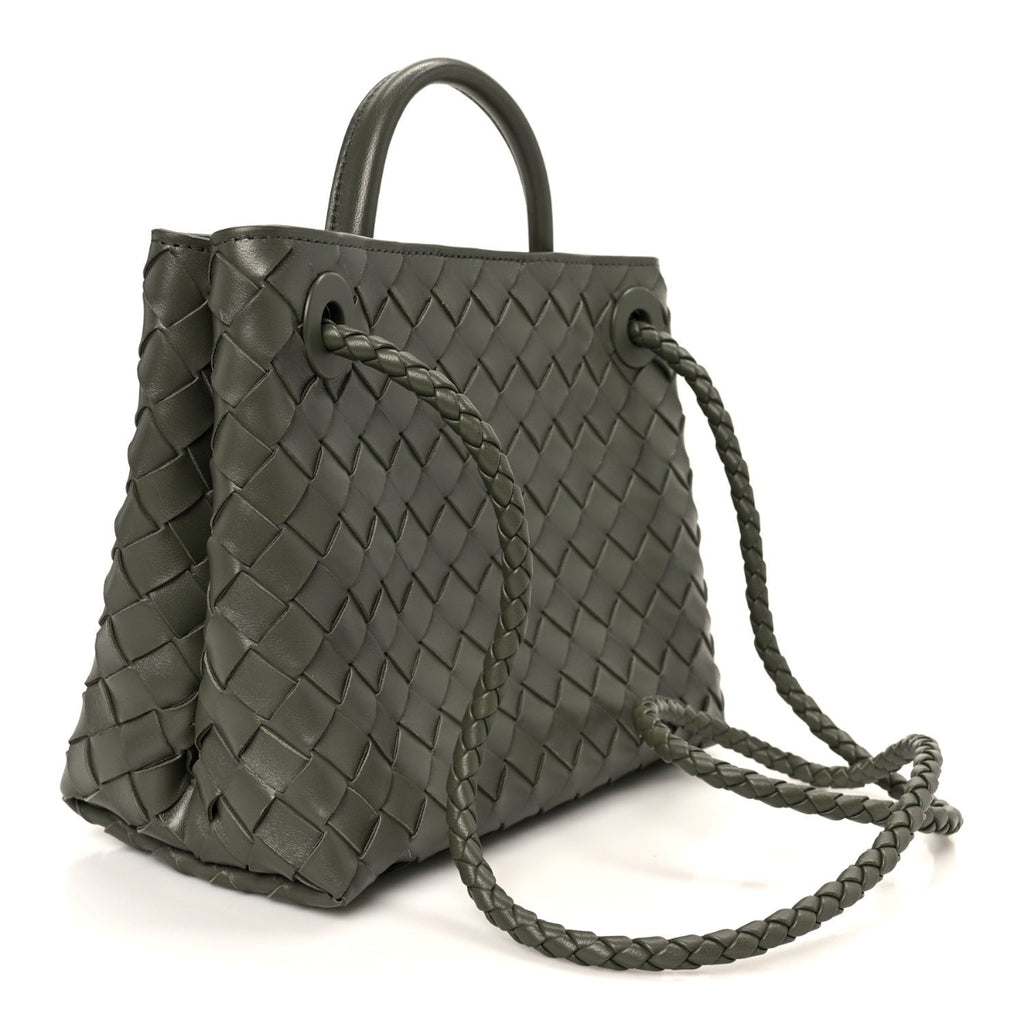 Nappa Intrecciato Small Andiamo Shoulder Bag Pickle