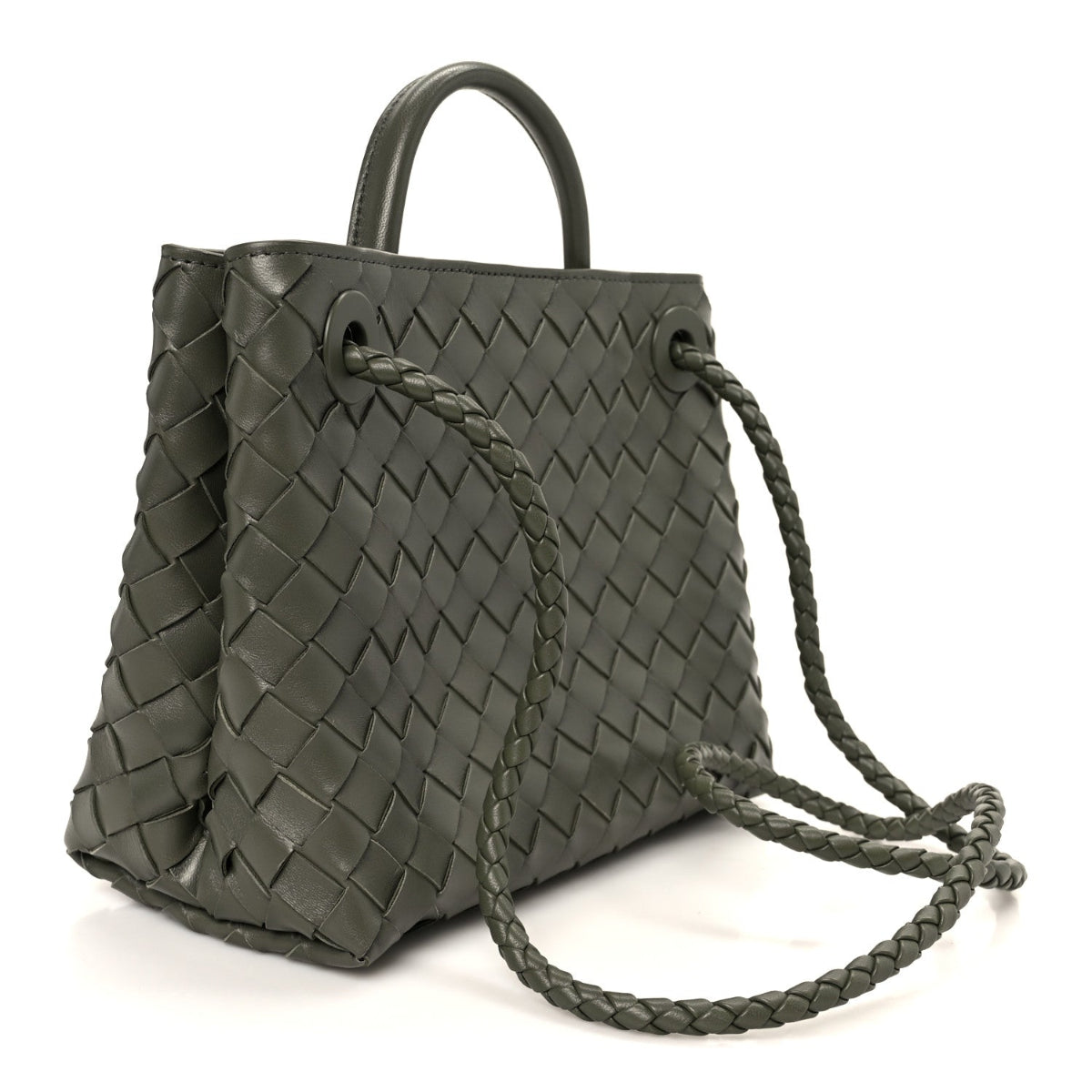 Nappa Intrecciato Small Andiamo Shoulder Bag Pickle