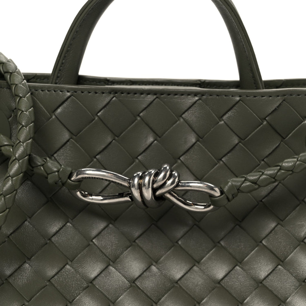 Nappa Intrecciato Small Andiamo Shoulder Bag Pickle