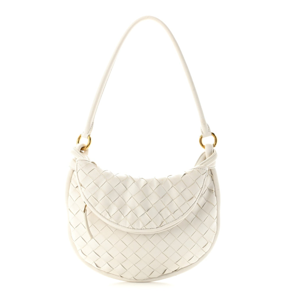 Nappa Intrecciato Small Gemelli White