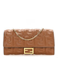 Nappa Matisse FF Embossed Continental Wallet On Chain Coloniale