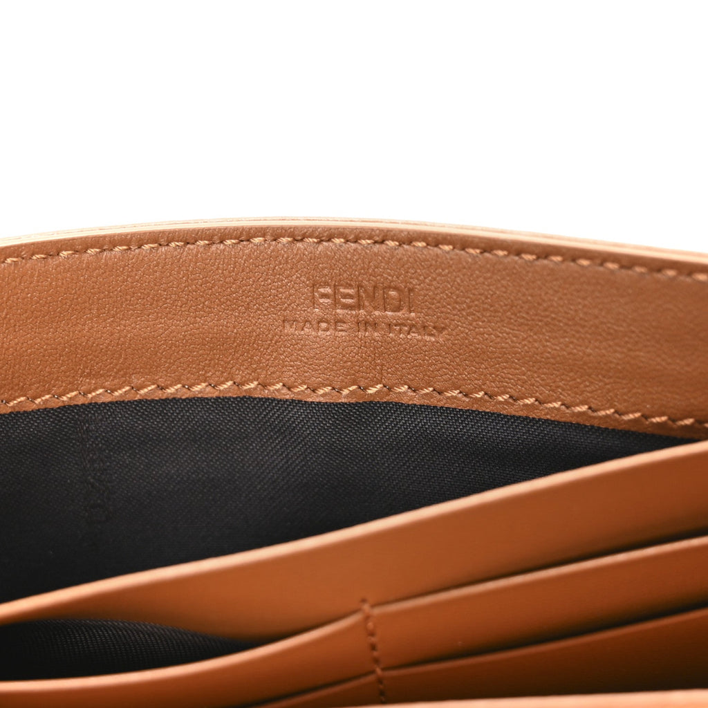 Nappa Matisse FF Embossed Continental Wallet On Chain Coloniale