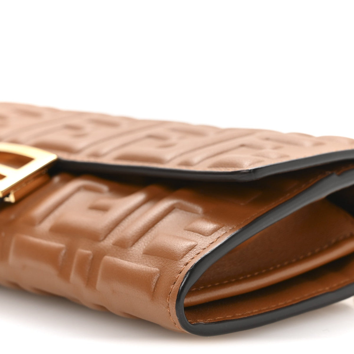 Nappa Matisse FF Embossed Continental Wallet On Chain Coloniale