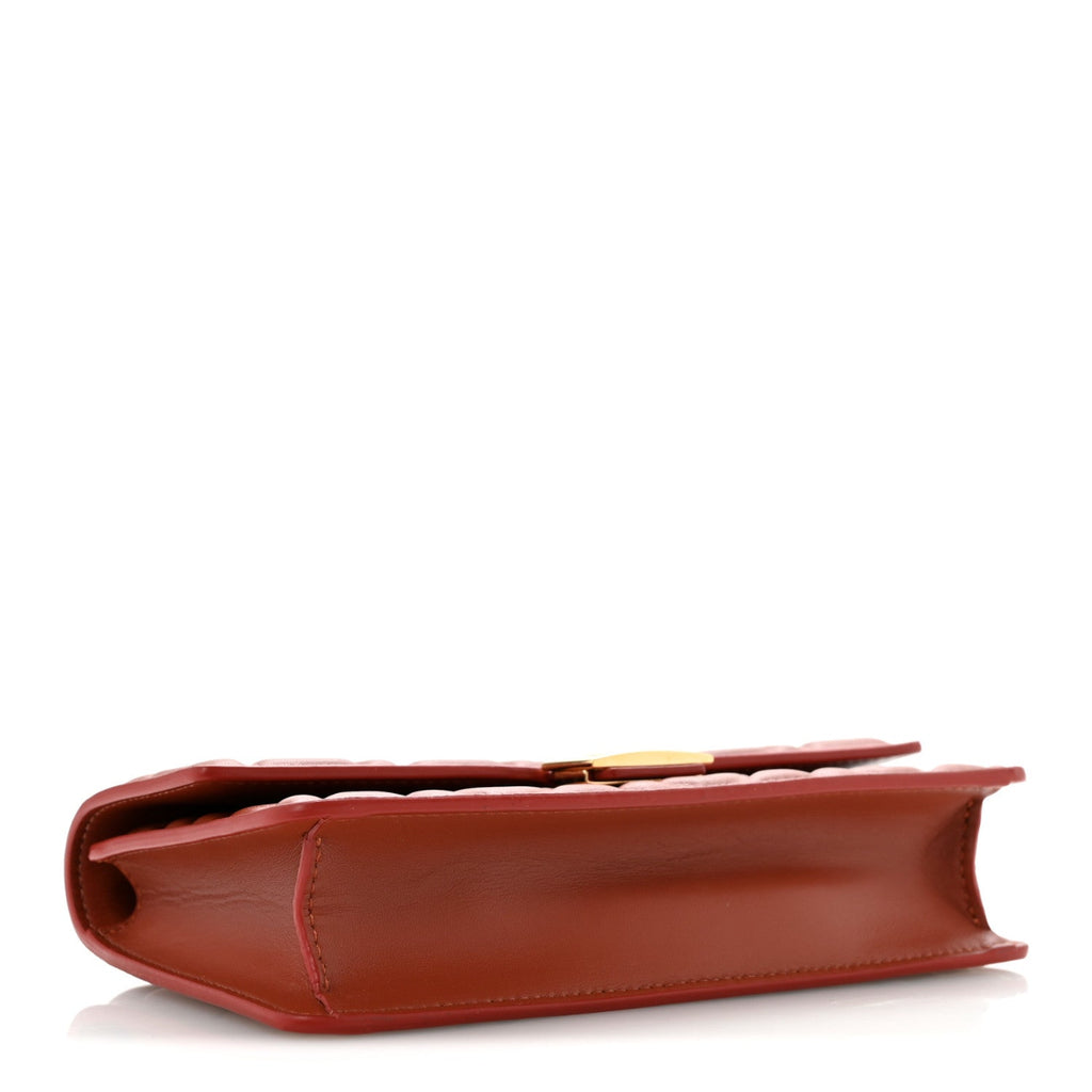 Nappa Matisse FF Embossed Wallet On Chain Baguette Sienna