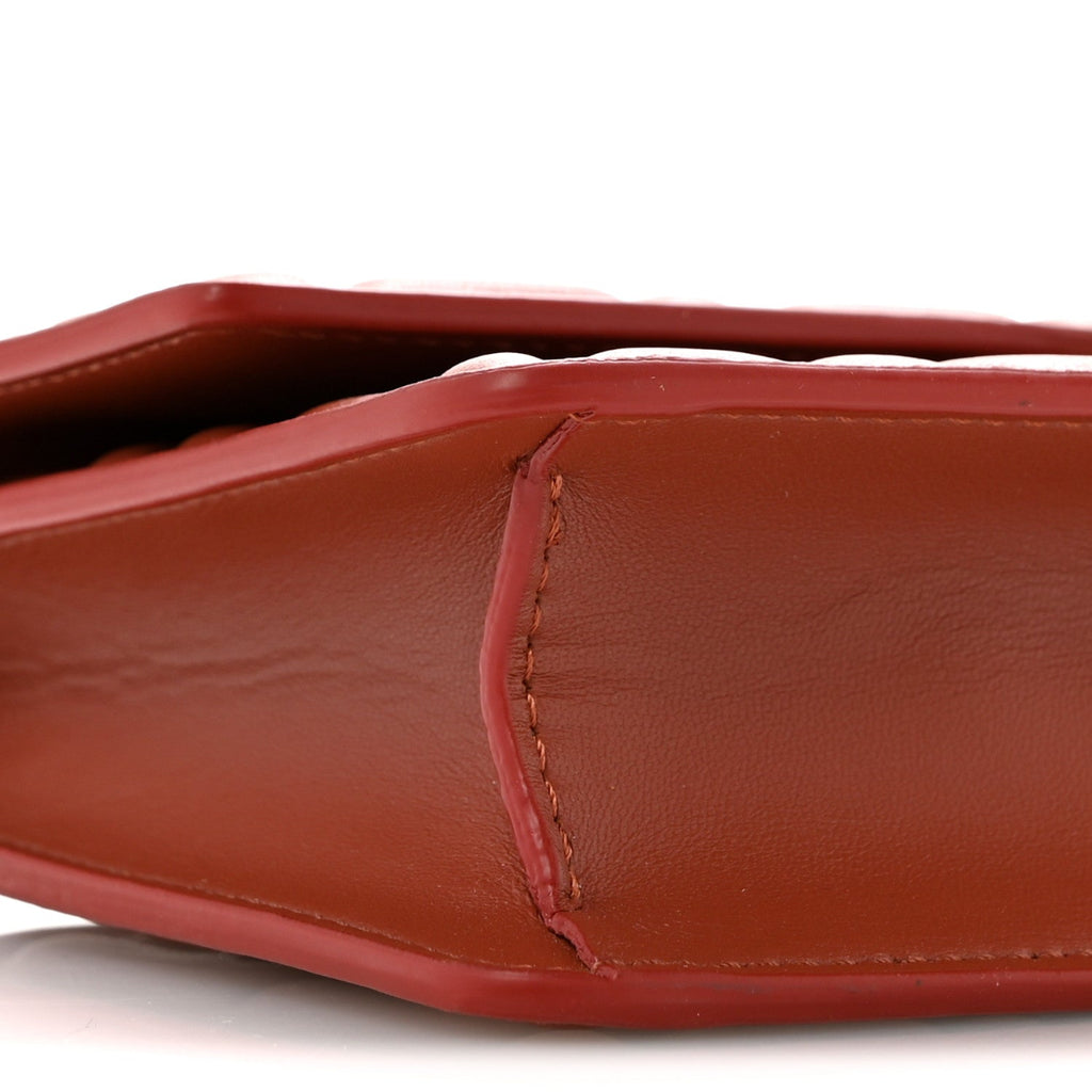 Nappa Matisse FF Embossed Wallet On Chain Baguette Sienna