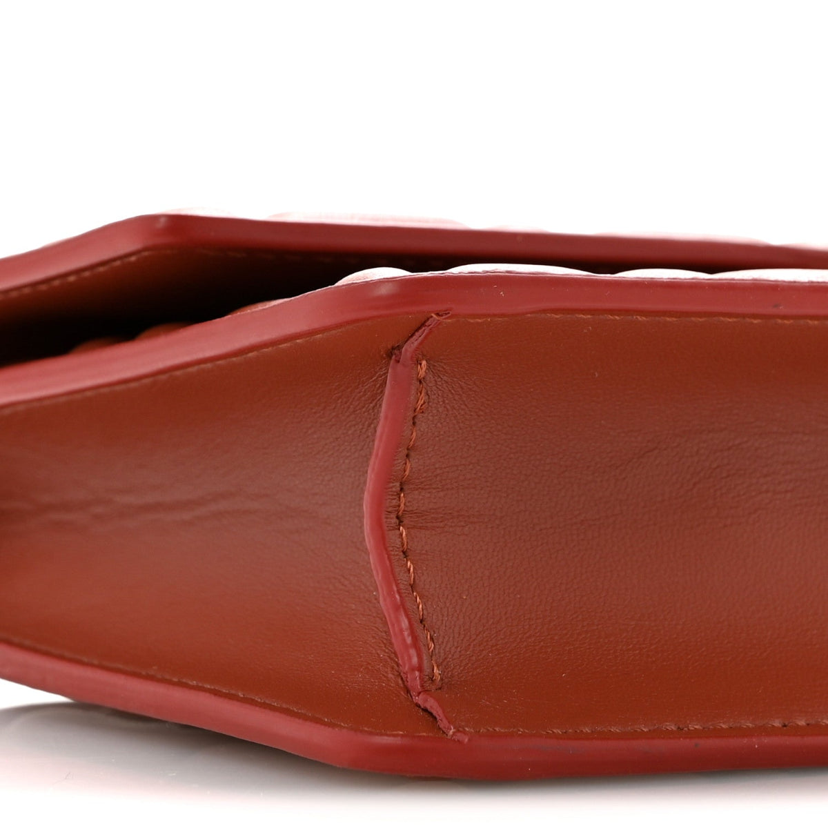 Nappa Matisse FF Embossed Wallet On Chain Baguette Sienna