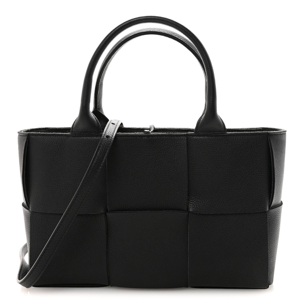 Nappa Maxi Intrecciato Arco Tote Black