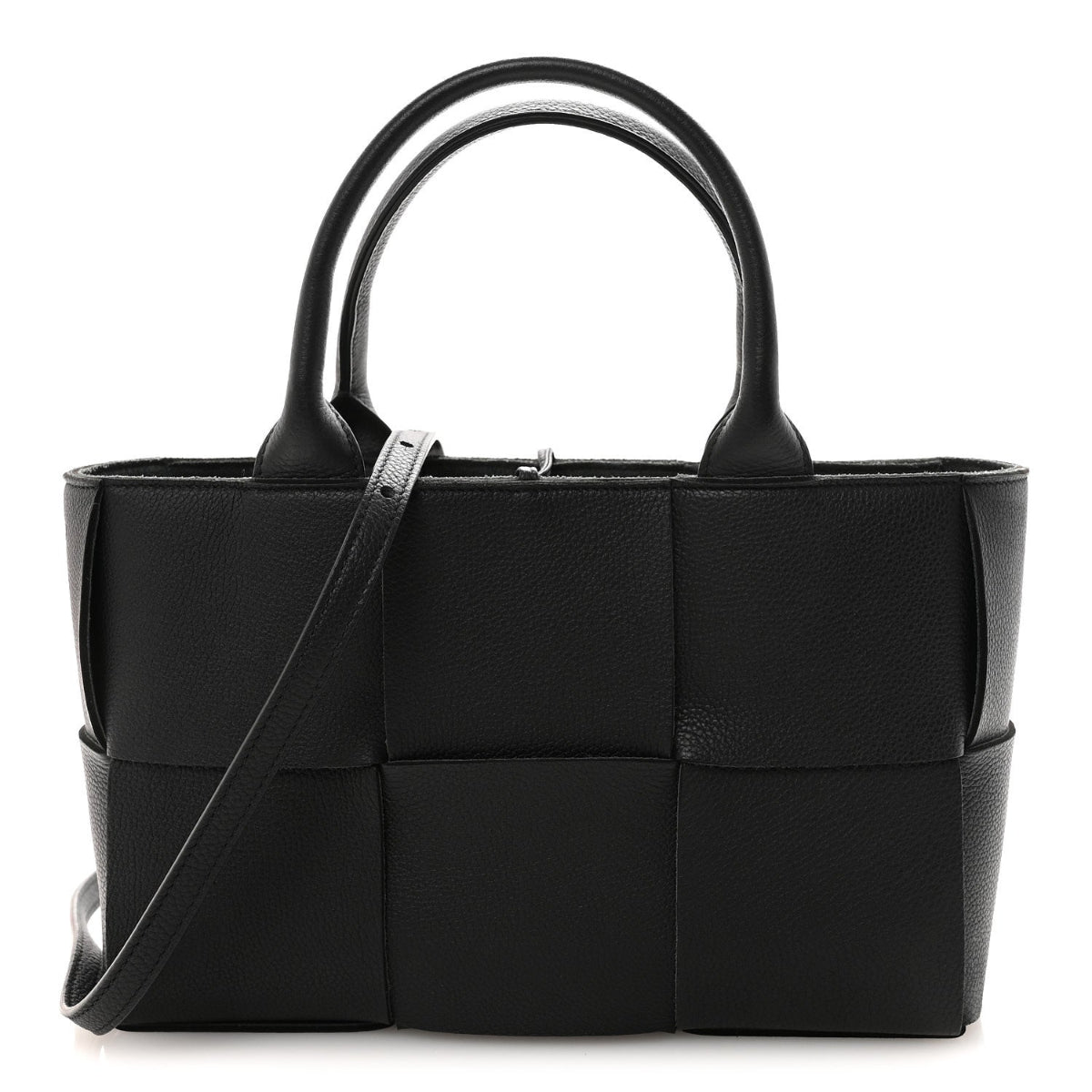 Nappa Maxi Intrecciato Arco Tote Black