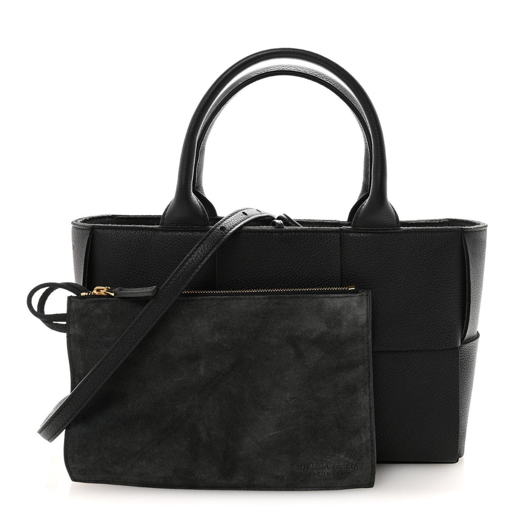 Nappa Maxi Intrecciato Arco Tote Black