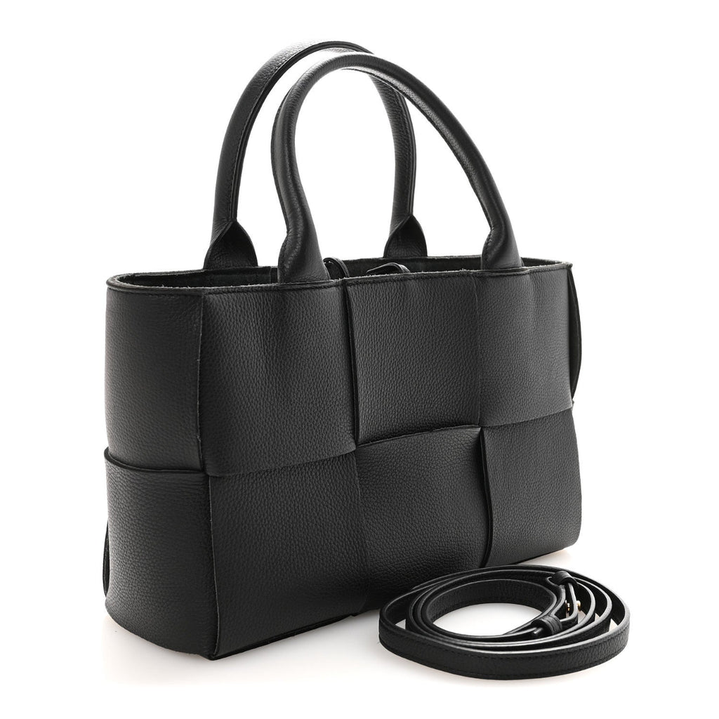 Nappa Maxi Intrecciato Arco Tote Black