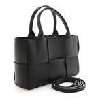 Nappa Maxi Intrecciato Arco Tote Black