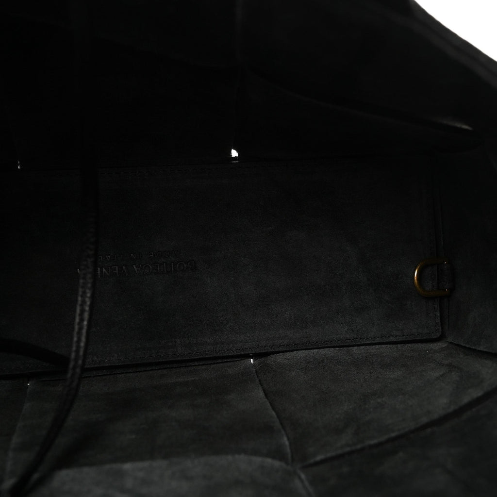 Nappa Maxi Intrecciato Arco Tote Black