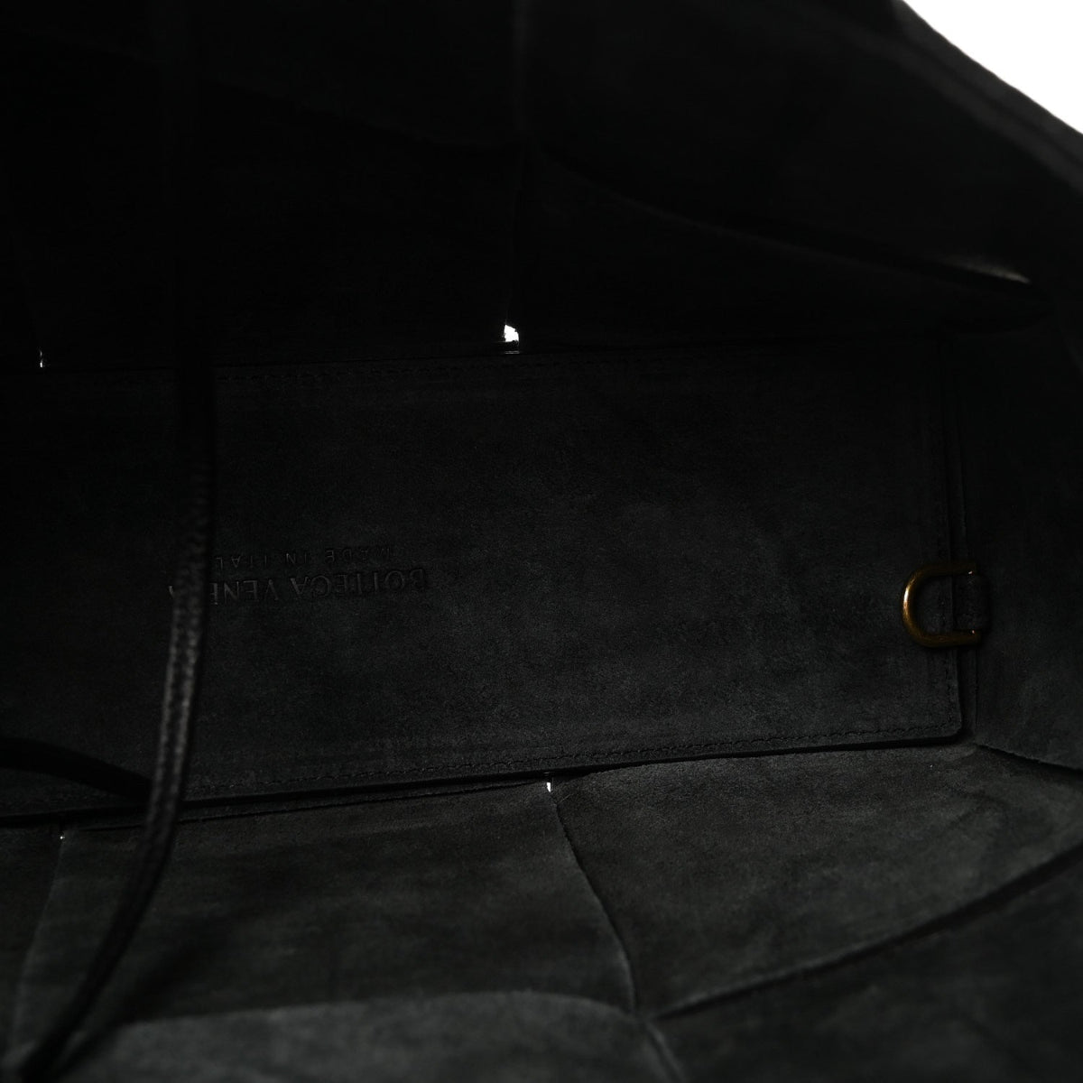 Nappa Maxi Intrecciato Arco Tote Black