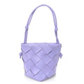 Nappa Maxi Intrecciato Clasp Bucket Bag Wisteria