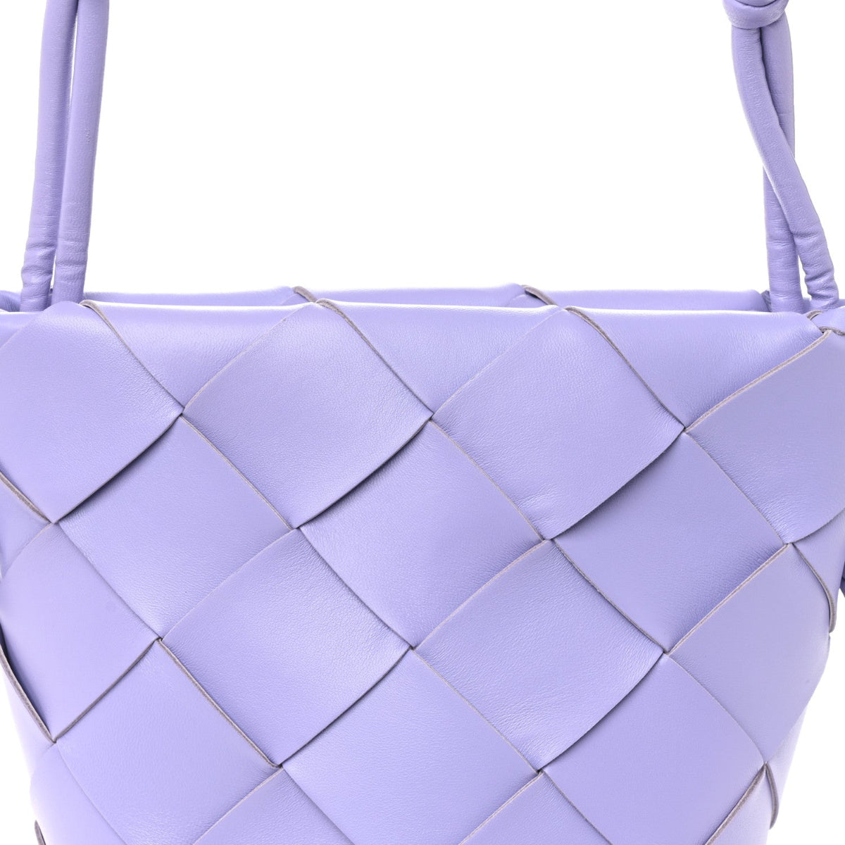 Nappa Maxi Intrecciato Clasp Bucket Bag Wisteria