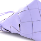 Nappa Maxi Intrecciato Clasp Bucket Bag Wisteria
