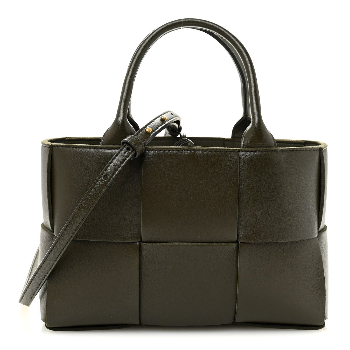 Nappa Maxi Intrecciato Mini Arco Tote Mud