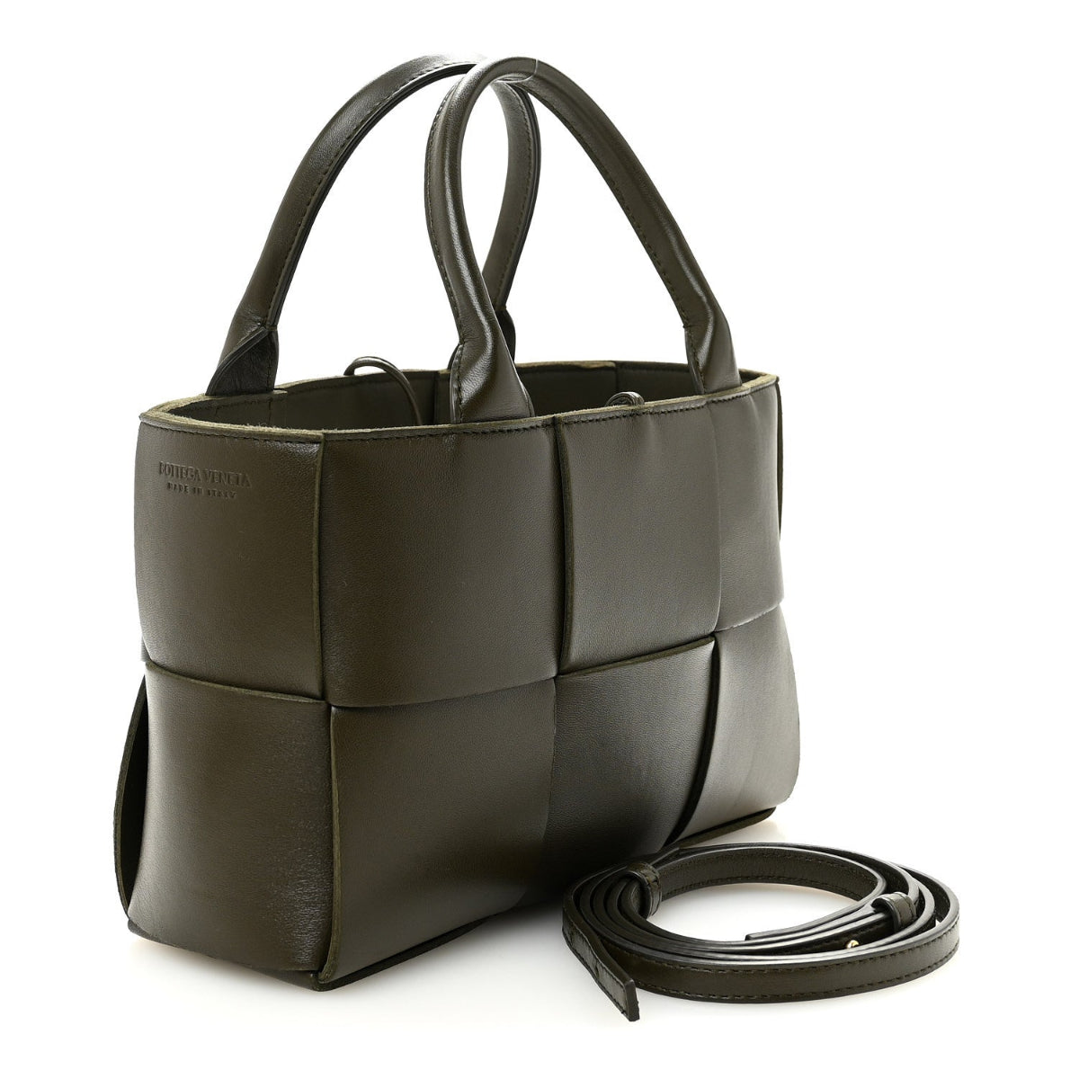 Nappa Maxi Intrecciato Mini Arco Tote Mud