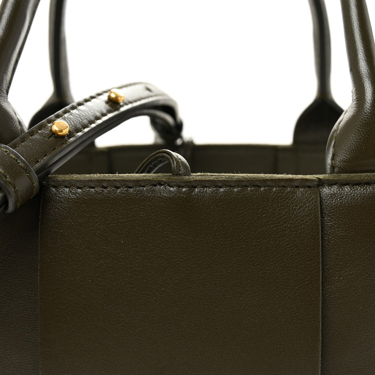 Nappa Maxi Intrecciato Mini Arco Tote Mud