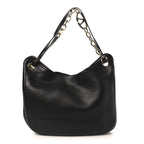 Nappa Maxi Vlogo Gate Hobo Bag Black