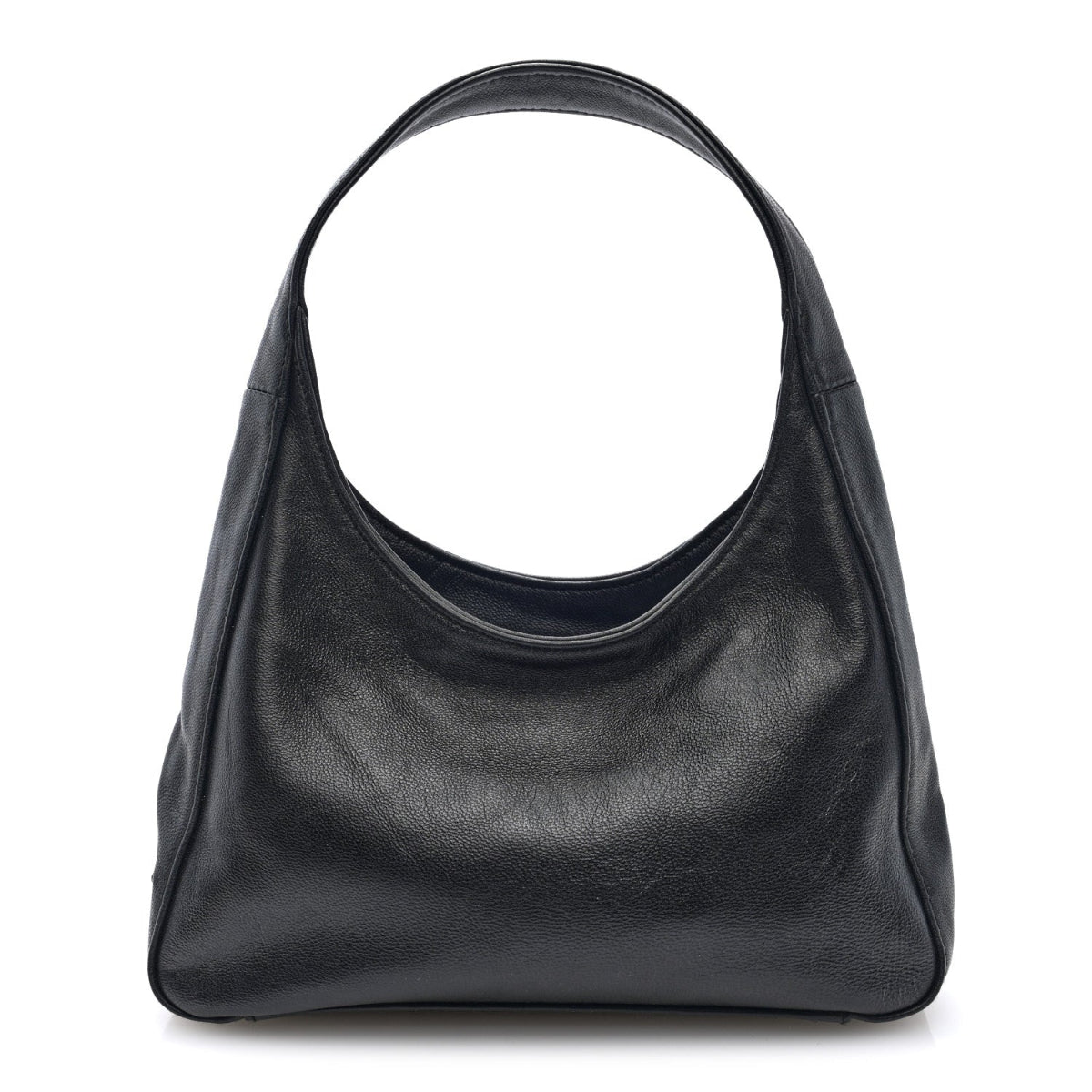 Nappa Mini Triangle Hobo Black