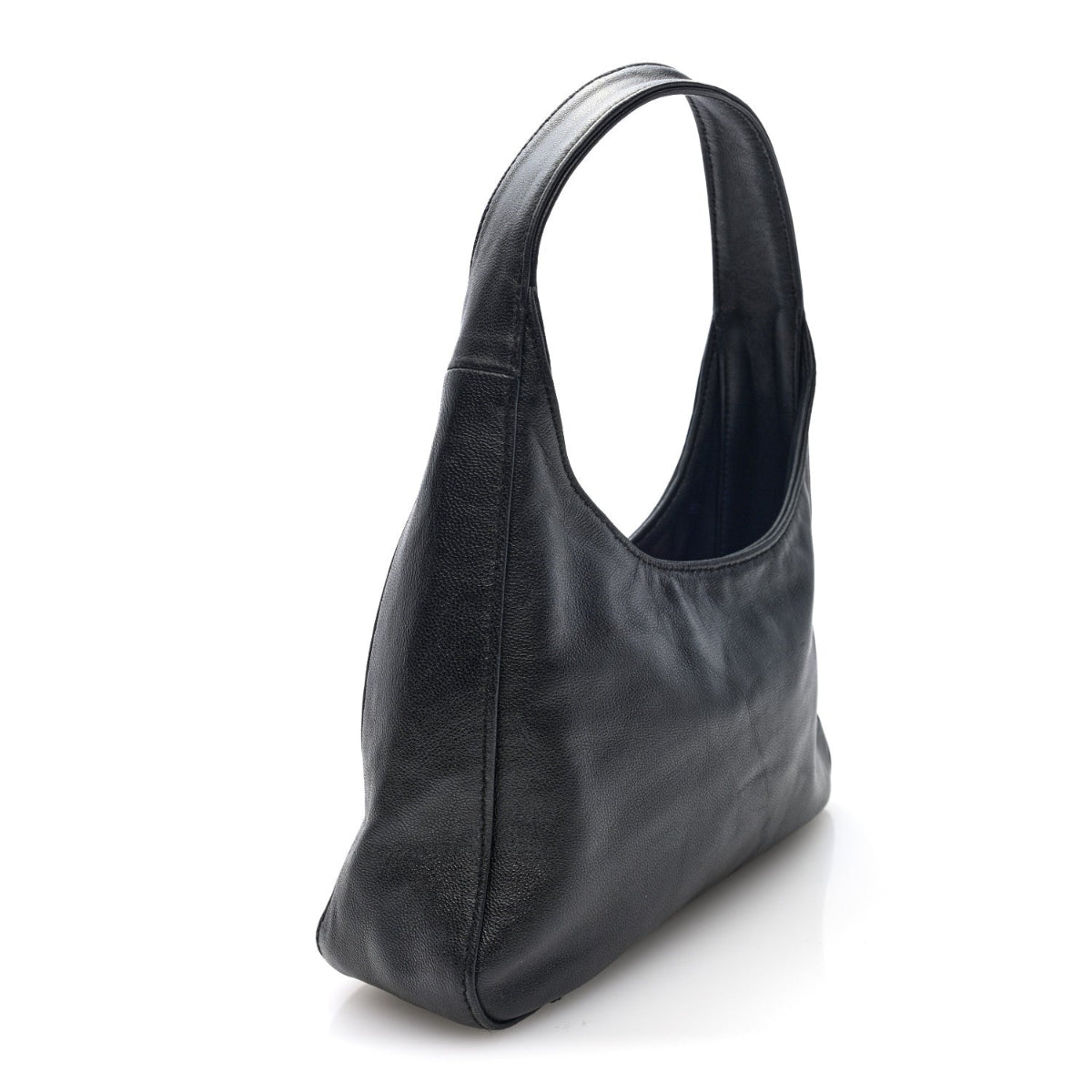 Nappa Mini Triangle Hobo Black