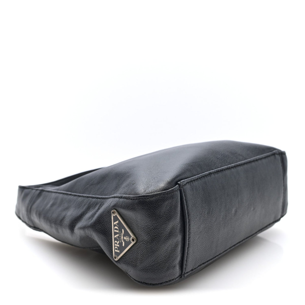 Nappa Mini Triangle Hobo Black