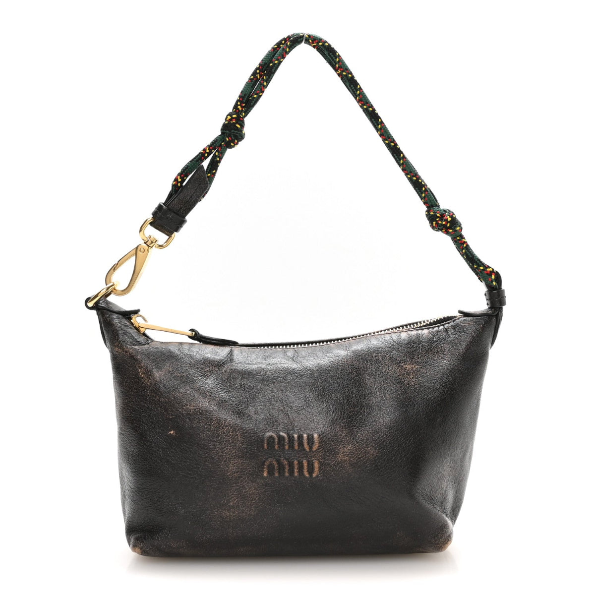 Nappa Old Pouch Bag Caffe Verde