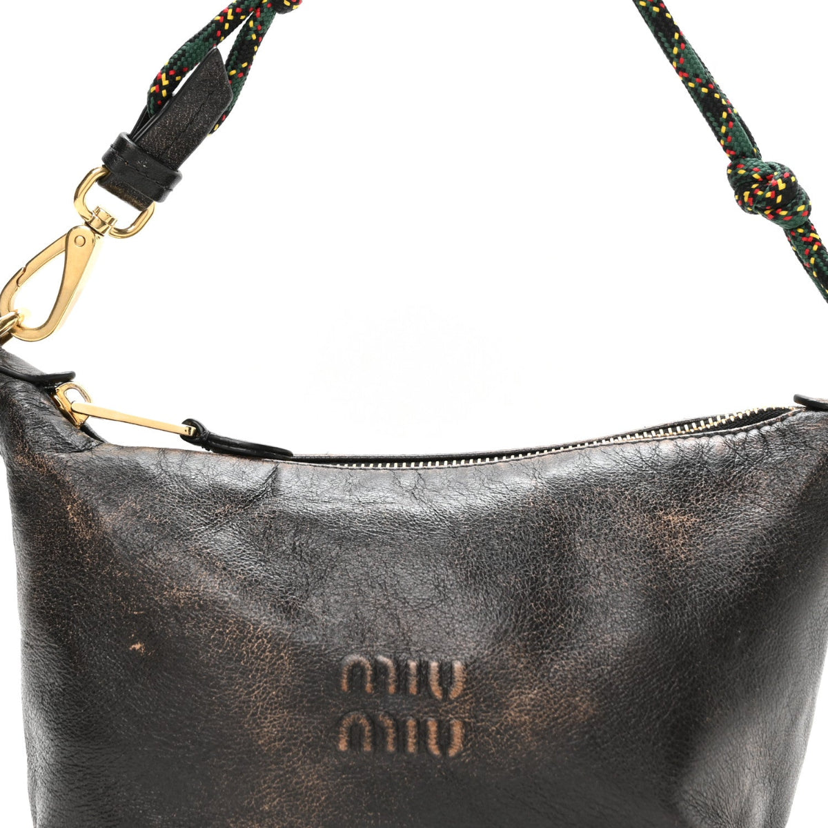 Nappa Old Pouch Bag Caffe Verde