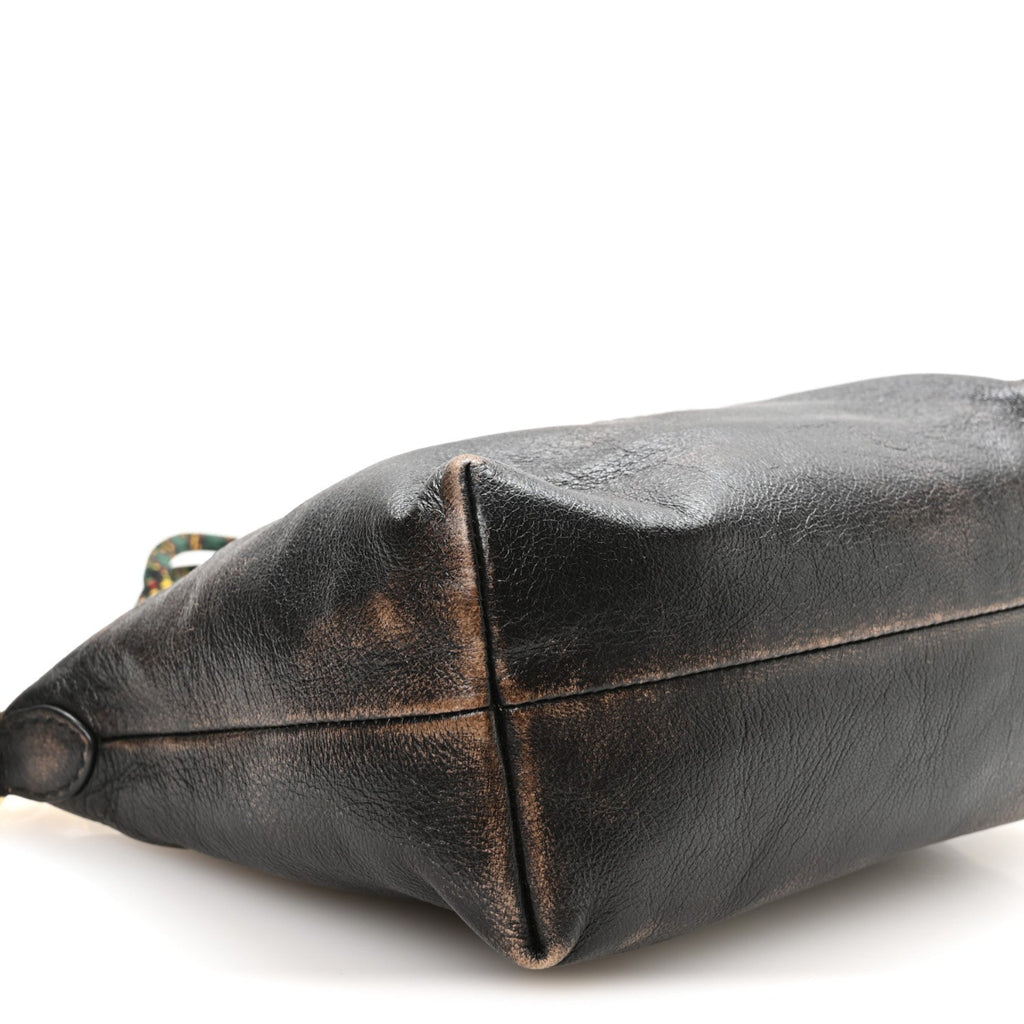 Nappa Old Pouch Bag Caffe Verde