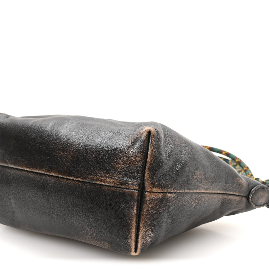 Nappa Old Pouch Bag Caffe Verde