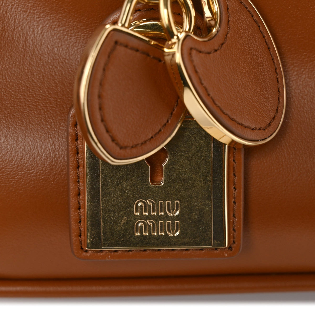 Nappa Small Beau Top Handle Bag Cognac