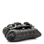 Nappa Vertical Matelasse Small Maxi Horsebit Chain Shoulder Bag Black