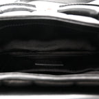 Nappa Vertical Matelasse Small Maxi Horsebit Chain Shoulder Bag Black