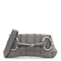 Nappa Vertical Matelasse Small Maxi Horsebit Chain Shoulder Bag Gray