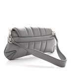 Nappa Vertical Matelasse Small Maxi Horsebit Chain Shoulder Bag Gray