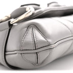 Nappa Vertical Matelasse Small Maxi Horsebit Chain Shoulder Bag Gray