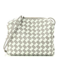 Nappa Wavy Bicolor Intrecciato Small Loop Camera Bag Agate Grey Glacier