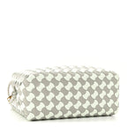 Nappa Wavy Bicolor Intrecciato Small Loop Camera Bag Agate Grey Glacier