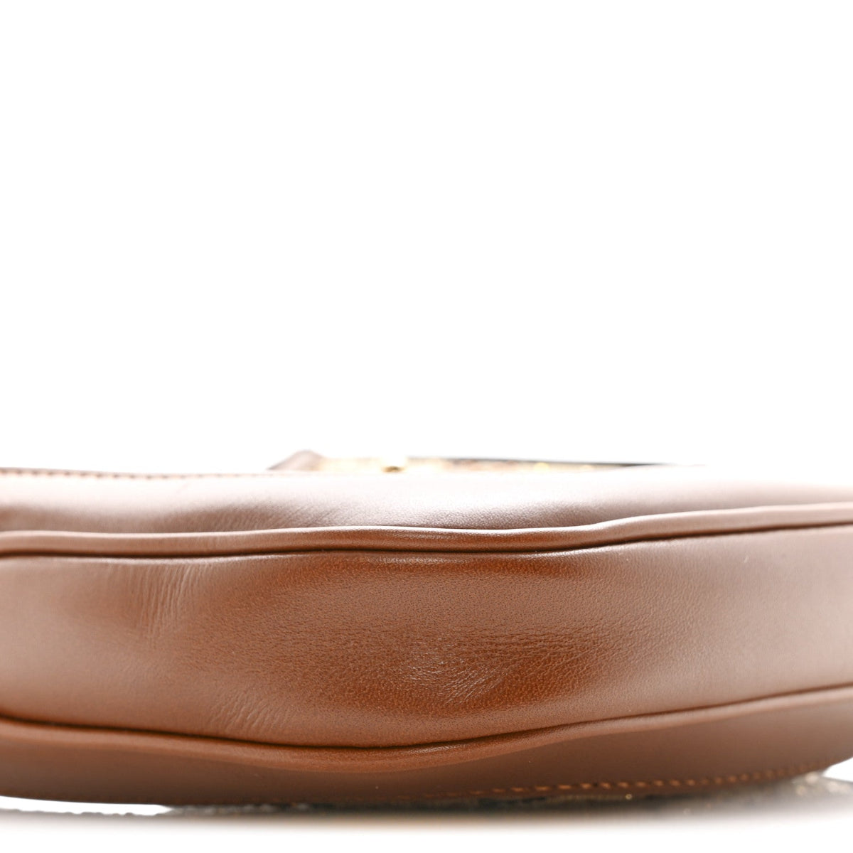 New Canvas Charisma Calfskin Crystal GG Monogram Mini Jackie 1961 Hobo Camel Ebony