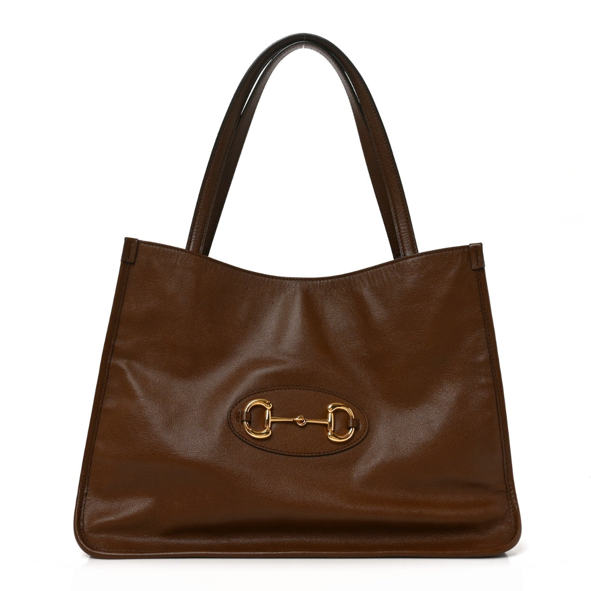 New Sakai Calfskin Lux Horsebit 1955 Tote Bag Brown Sugar