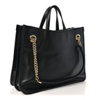 New Sakai Calfskin Lux Medium Horsebit 1955 Tote Bag Black