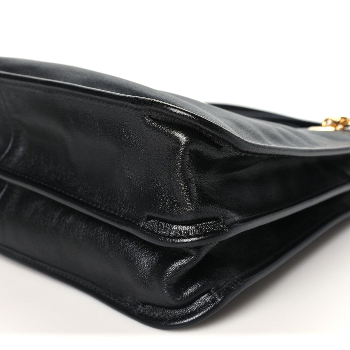 New Sakai Calfskin Lux Medium Horsebit 1955 Tote Bag Black