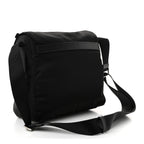 Nylon Vela Saffiano Single Buckle Messenger Shoulder Bag Black