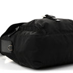 Nylon Vela Saffiano Single Buckle Messenger Shoulder Bag Black