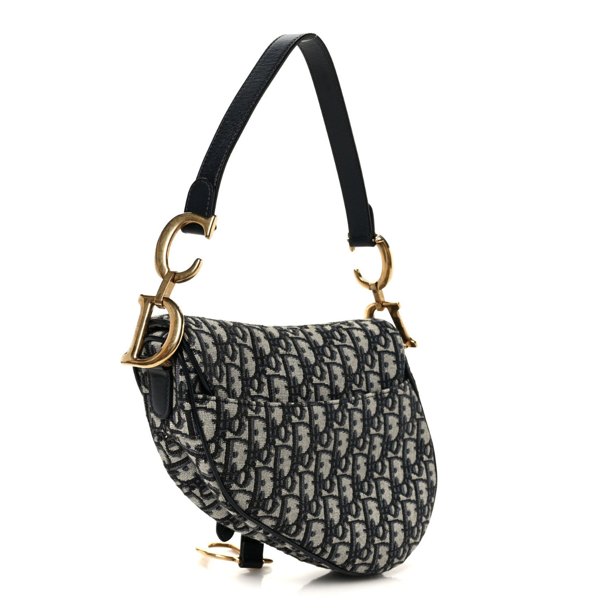 Oblique Saddle Bag Blue