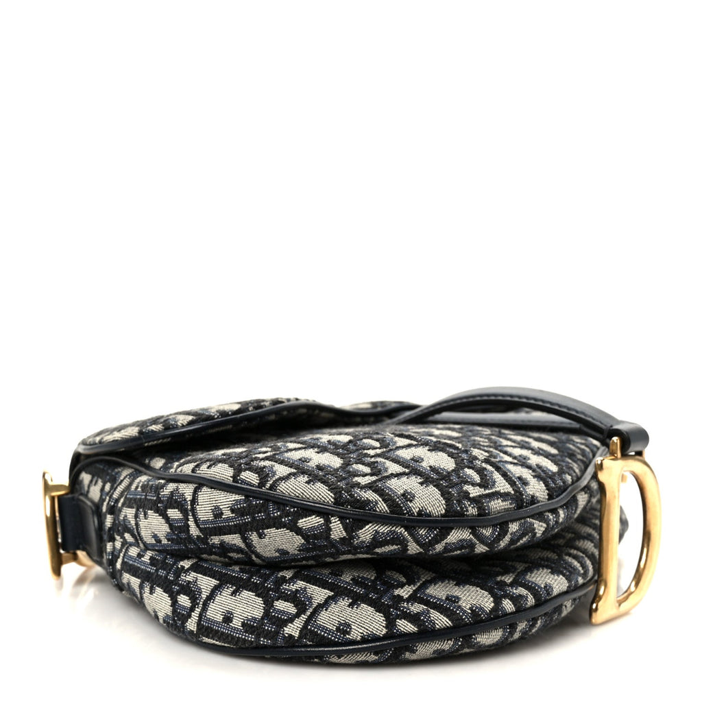 Oblique Saddle Bag Blue