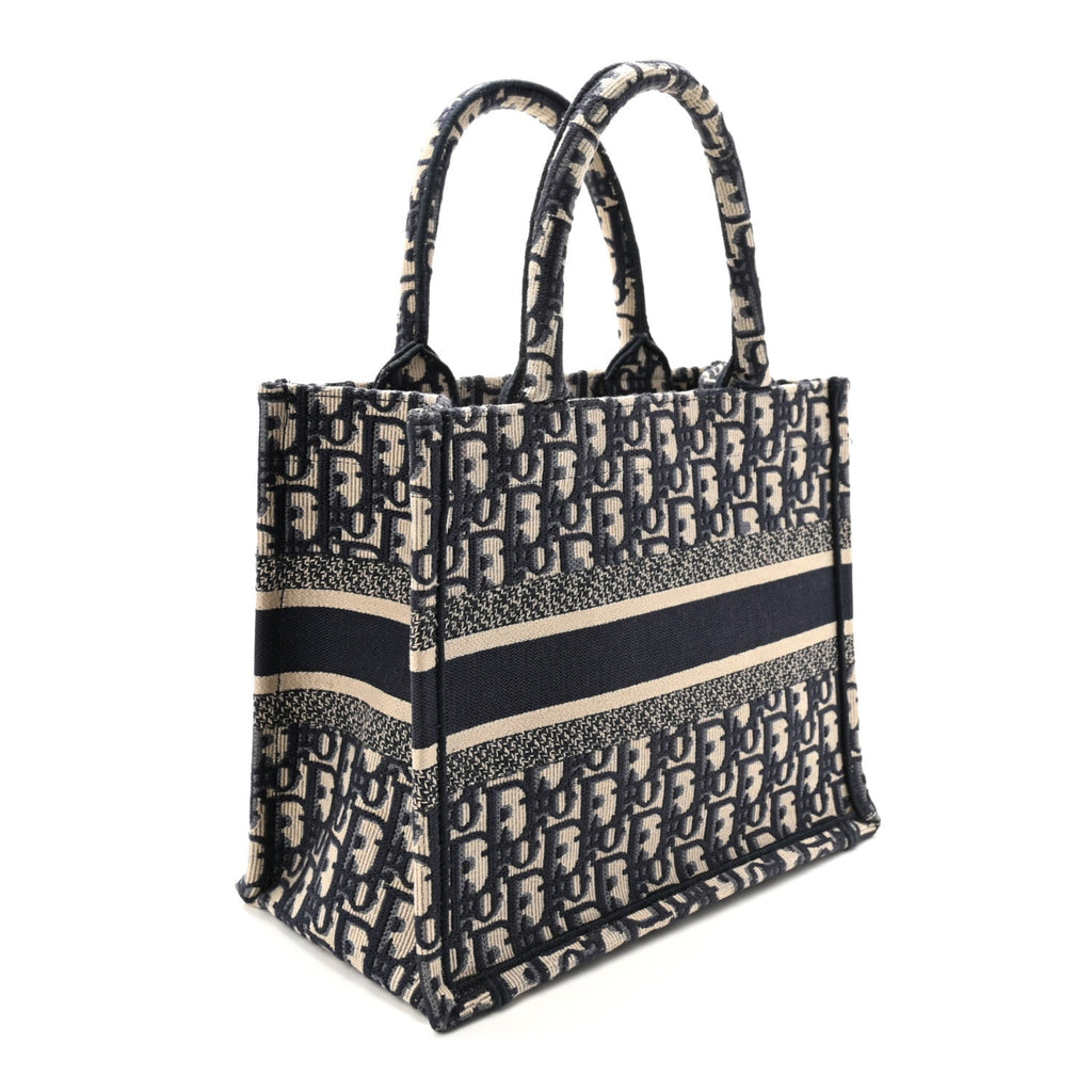 Oblique Small Book Tote Blue Multicolor